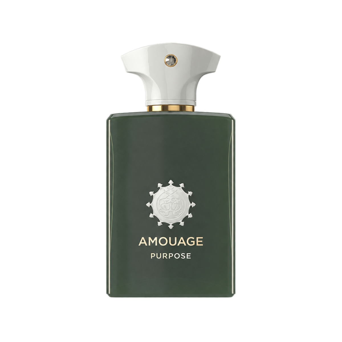 Amouage Purpose EDP 100ml — bottle only, transparent background, matching Amouage product framing