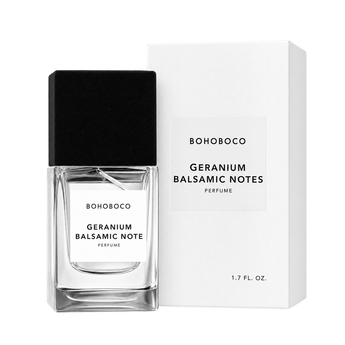 Bohoboco GERANIUM BALSAMIC NOTE 50ml bottle and box
