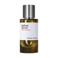 Maison Crivelli Safran Secret perfume bottle on transparent background