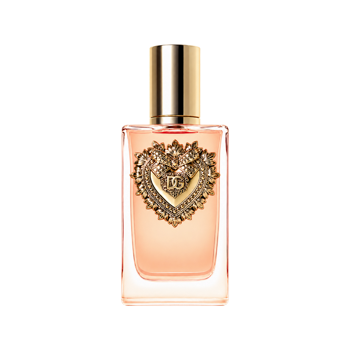 DOLCE & GABBANA DEVOTION EDP 100ML — bottle only, transparent background and matched sizing