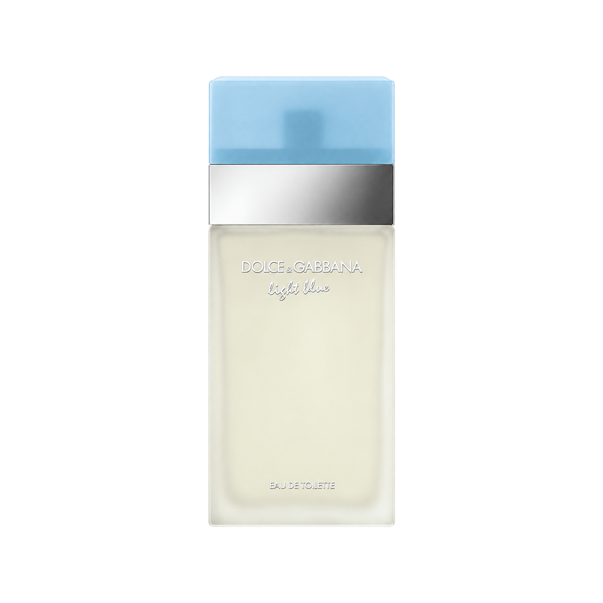 DOLCE & GABBANA LIGHT BLUE EDT FOR HER 100ML — bottle only, transparent background and matched sizing