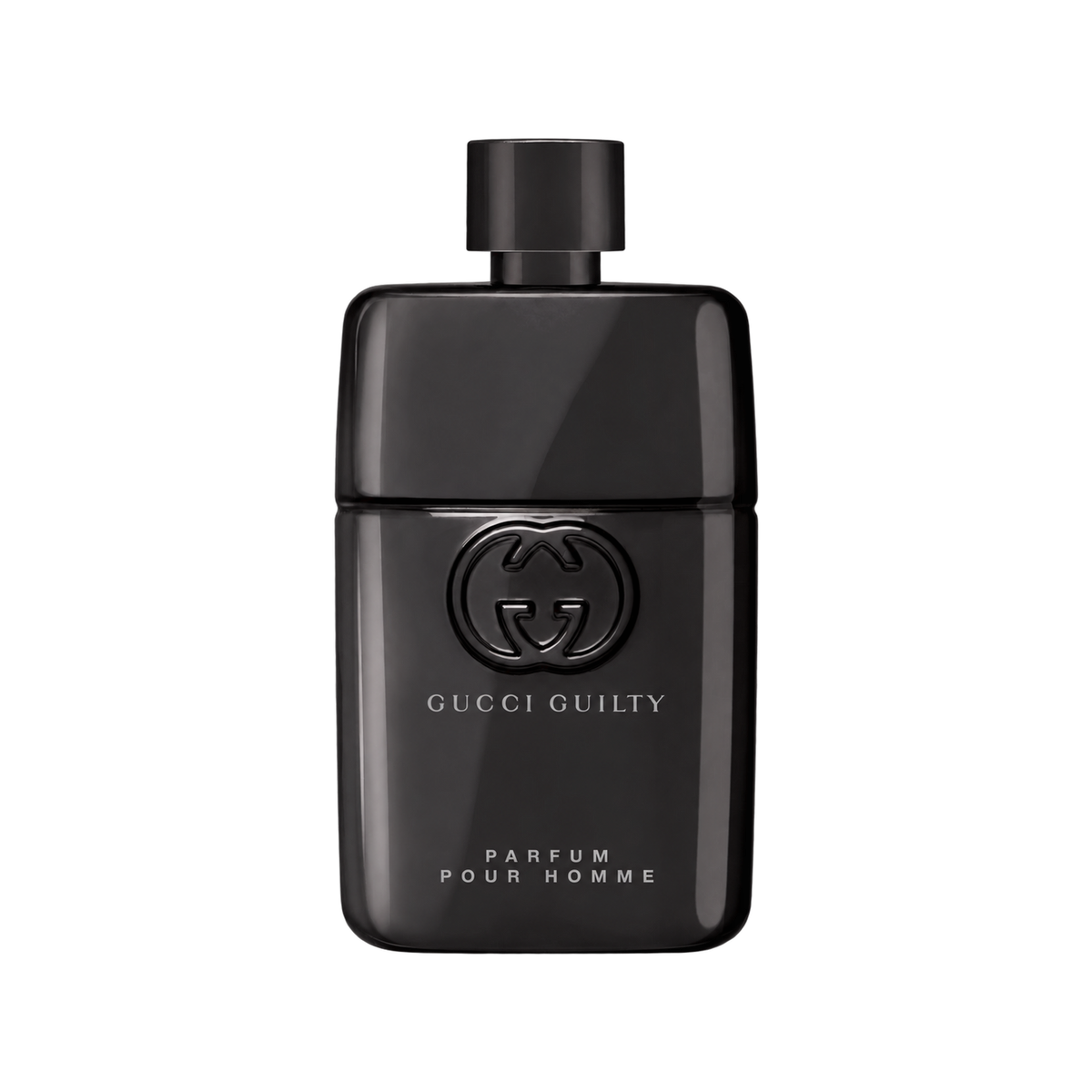 Gucci Guilty Pour Homme Parfum 90ml — bottle only, transparent background and matched sizing