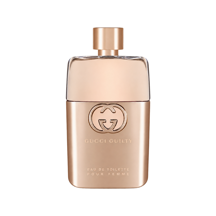 GUCCI GUILTY WOMEN EDT 90ML — bottle only, transparent background and matched sizing