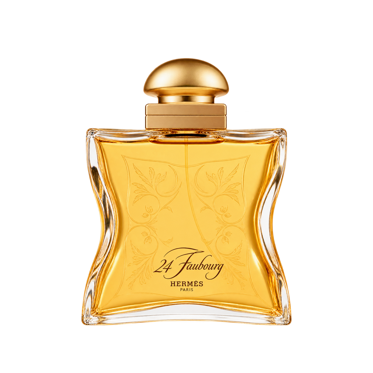 Hermès 24 Faubourg EDT 100ml — front-facing bottle-only transparent image, balanced size