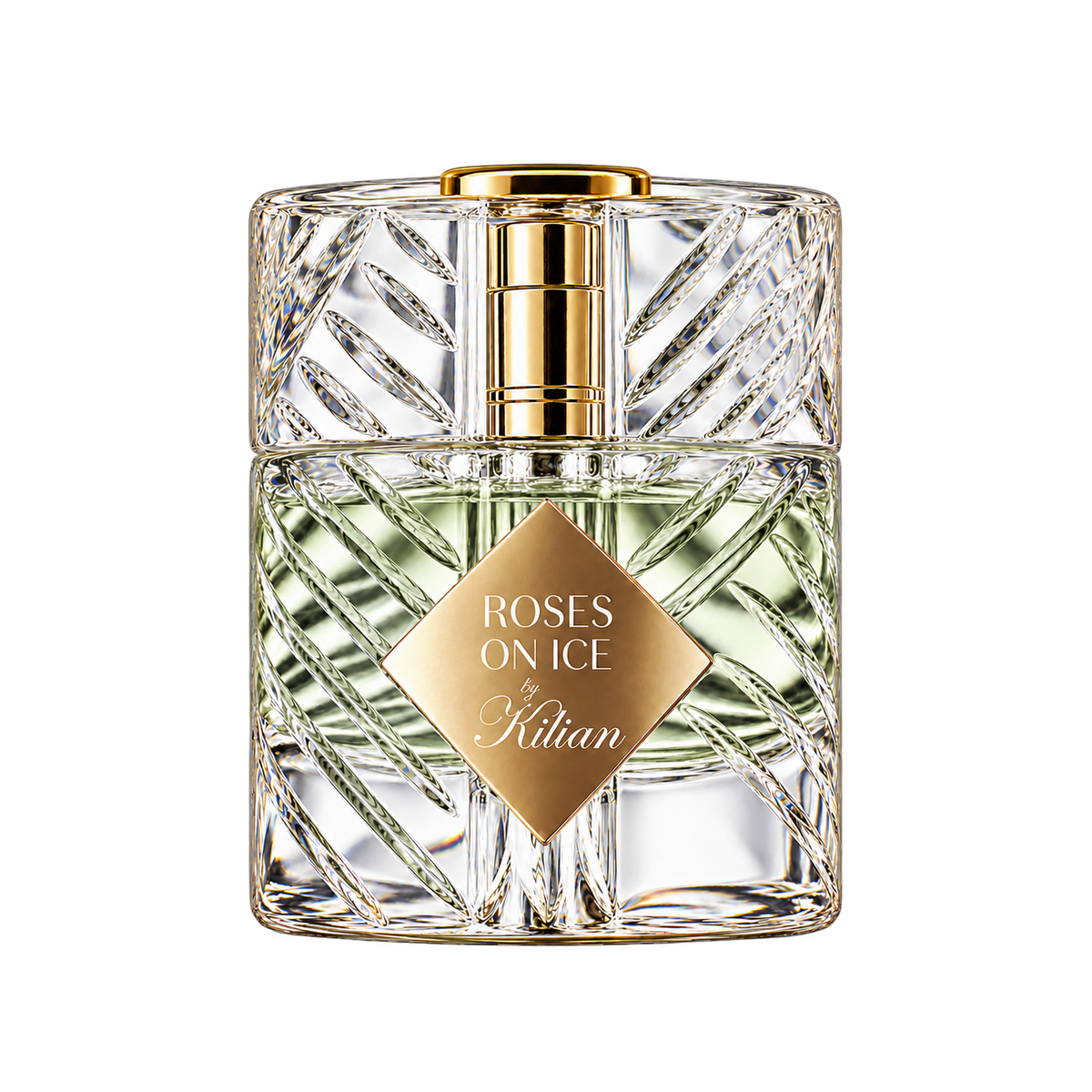 Kilian Roses on Ice Eau de Parfum – upright bottle-only transparent image, balanced size
