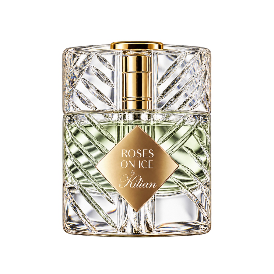 Kilian Roses on Ice Eau de Parfum – upright bottle-only transparent image, balanced size