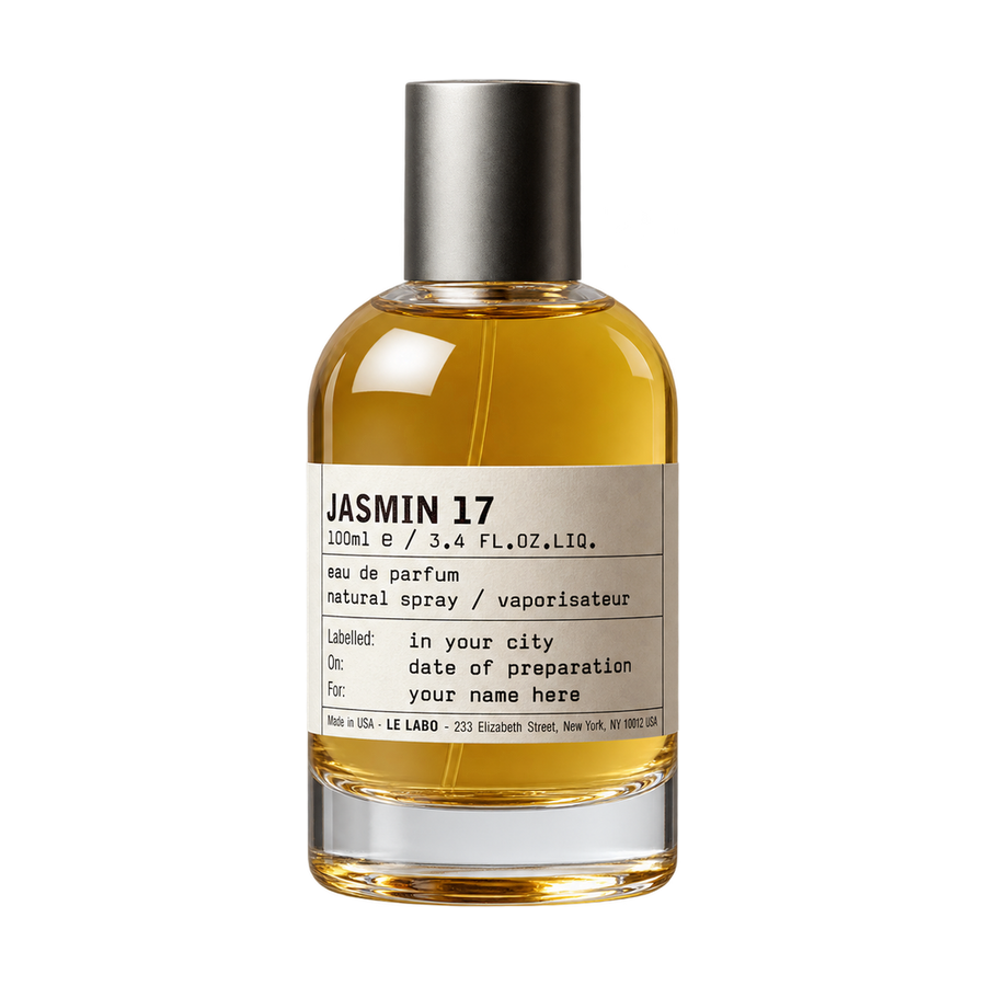 Le Labo jasmin 17 Eau de Parfum 100ml bottle on transparent background