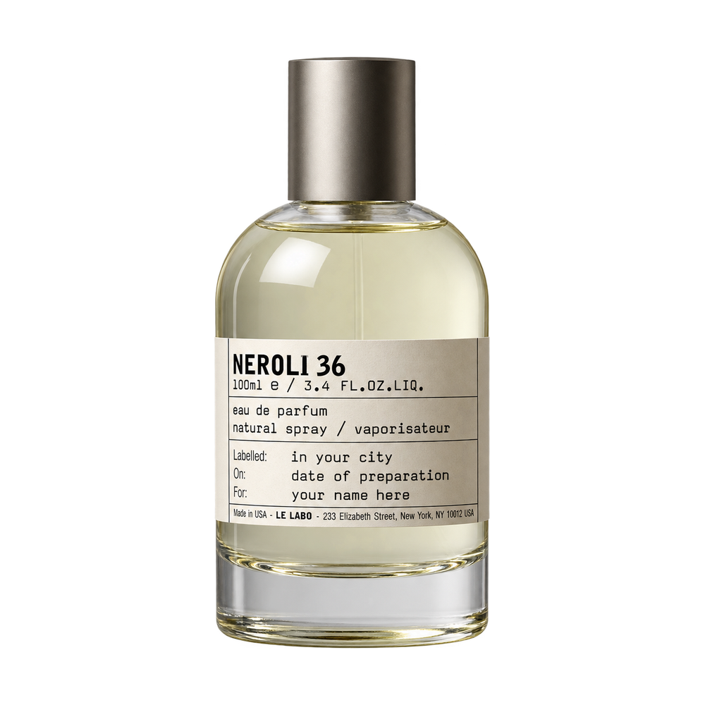 Le Labo neroli 36 Eau de Parfum 100ml bottle on transparent background