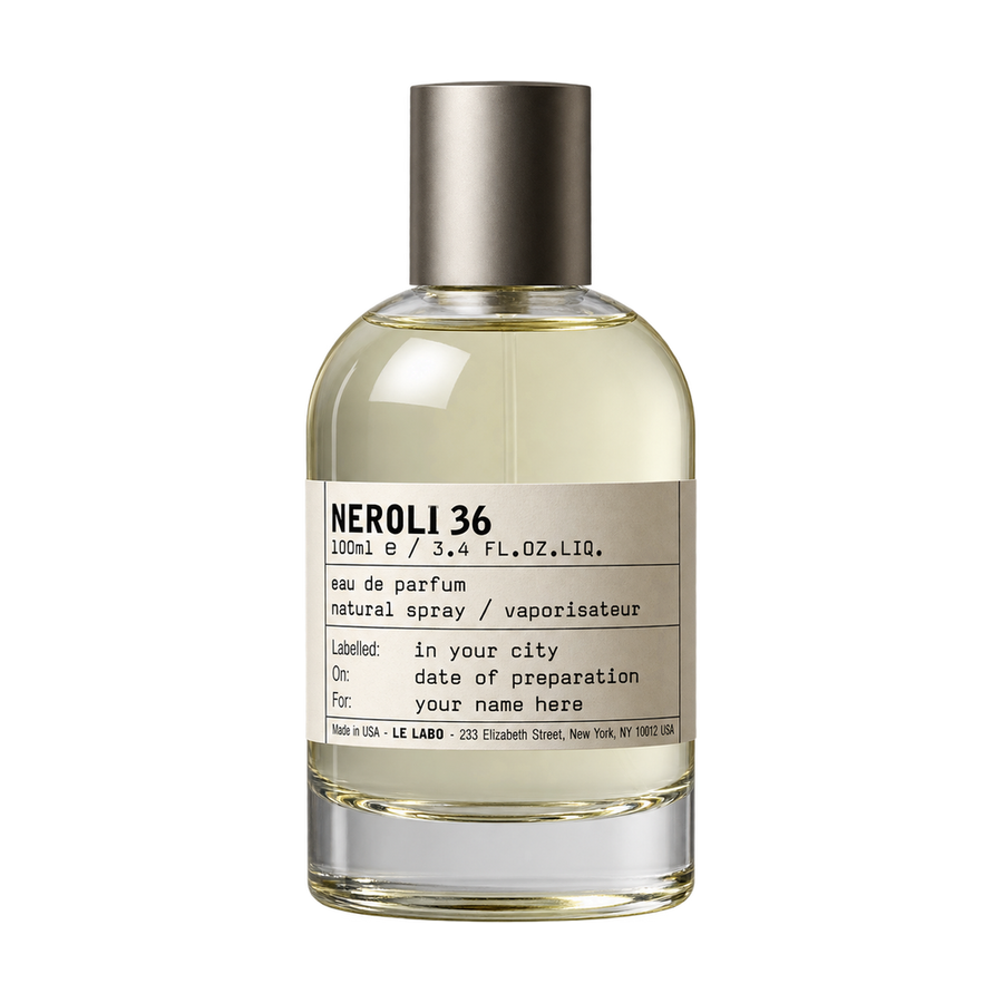 Le Labo neroli 36 Eau de Parfum 100ml bottle on transparent background
