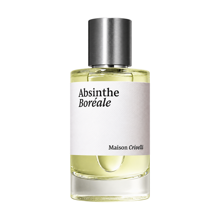 Maison Crivelli Absinthe Boréale perfume bottle on transparent background