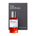 Maison Crivelli Cuir InfraRouge bottle and packaging on transparent background