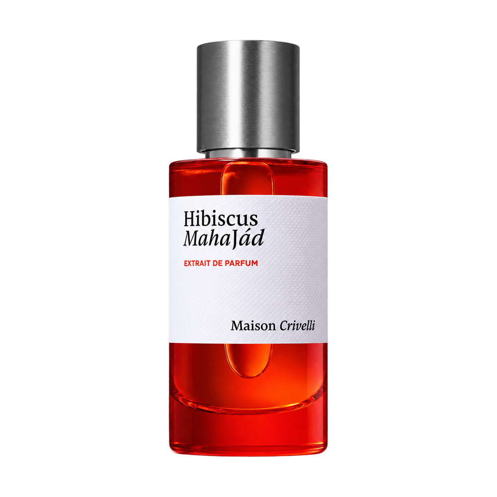 Maison Crivelli Hibiscus MahaJád perfume bottle on transparent background