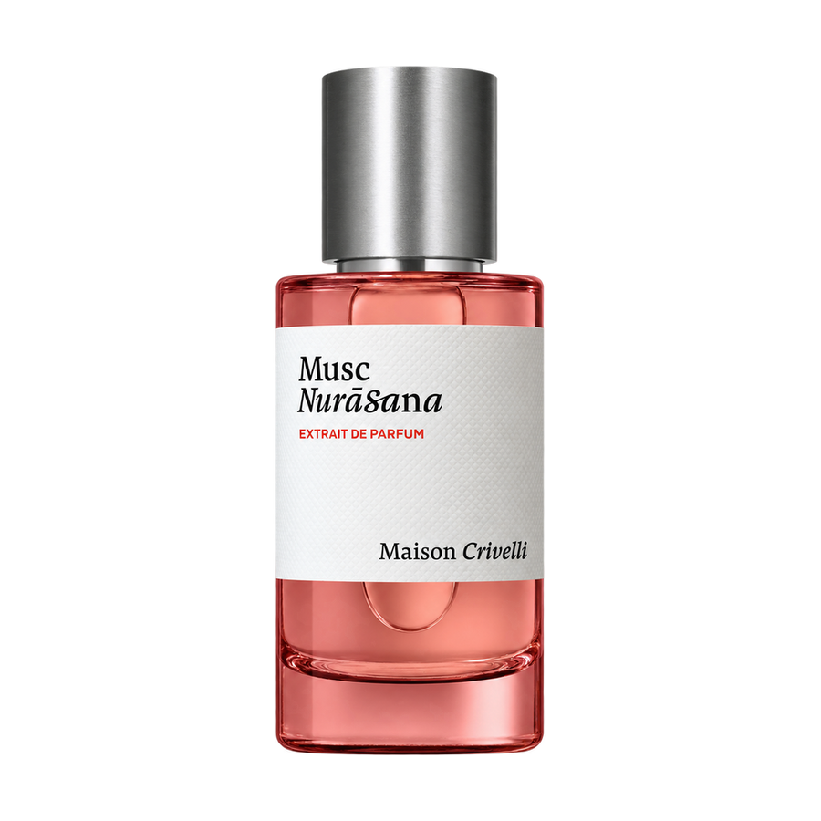 Maison Crivelli Musc Nurāsana perfume bottle on transparent background