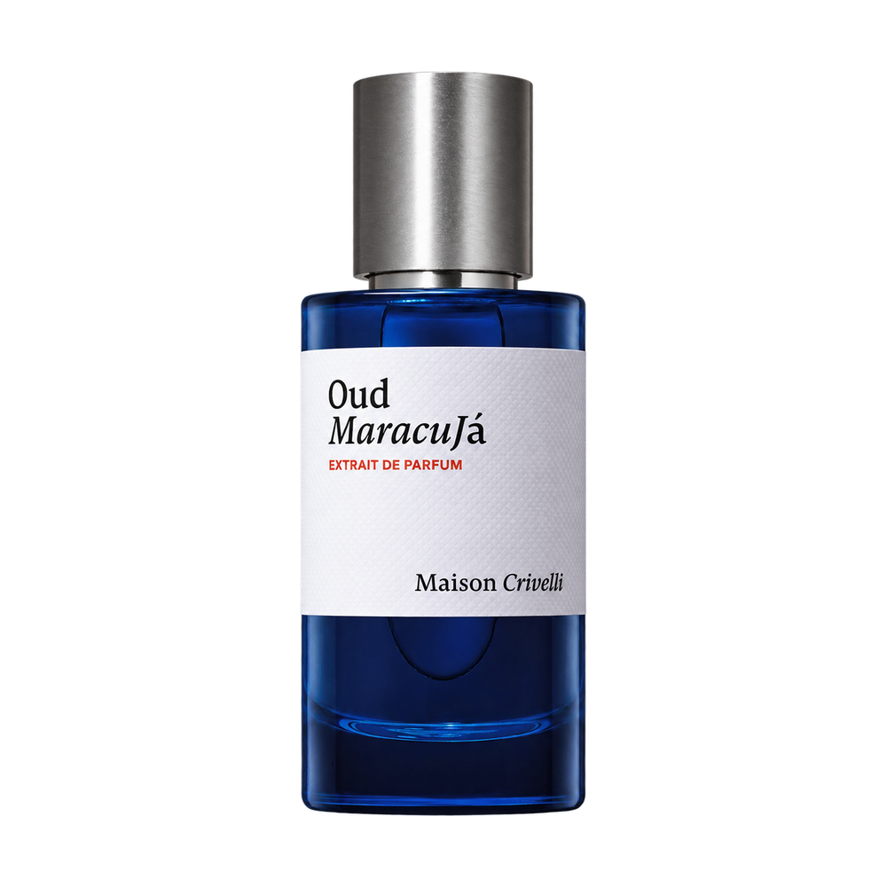 Maison Crivelli Oud MaracuJá perfume bottle on transparent background