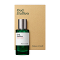 Maison Crivelli Oud Stallion bottle and packaging on transparent background