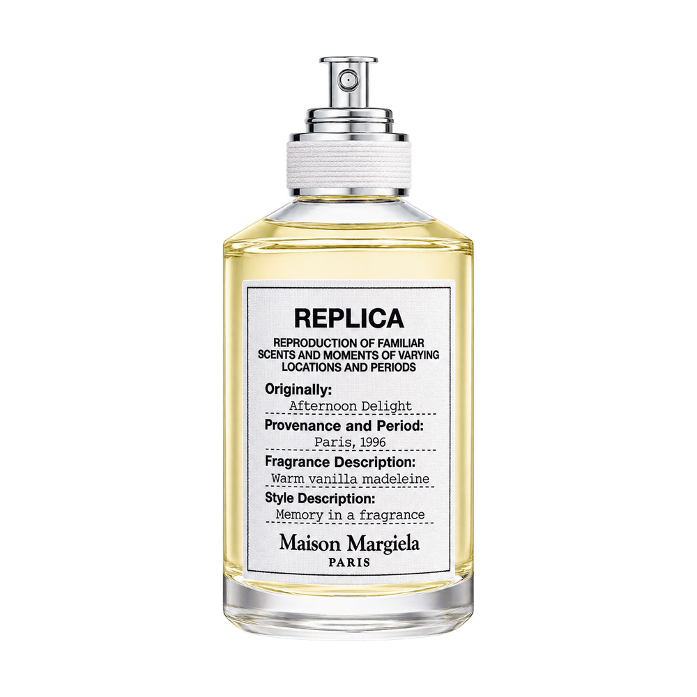 Maison Margiela REPLICA Afternoon Delight Eau de Toilette 100ml bottle — transparent background