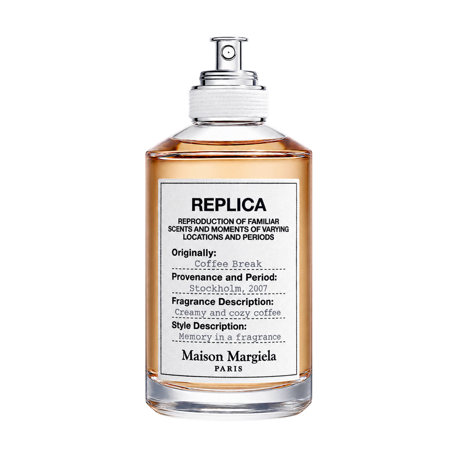 Maison Margiela REPLICA Coffee Break Eau de Toilette 100ml bottle — transparent background