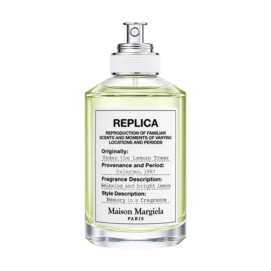Maison Margiela REPLICA Under the Lemon Trees Eau de Toilette 100ml bottle — transparent background