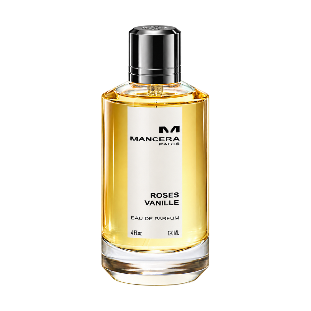 Mancera Roses Vanille perfume bottle