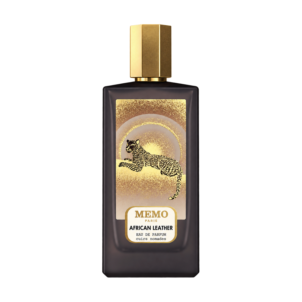 Memo Paris African Leather perfume bottle on transparent background