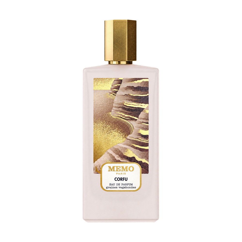 Memo Paris Corfu perfume bottle on transparent background