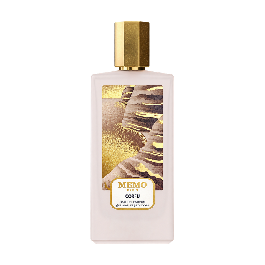 Memo Paris Corfu perfume bottle on transparent background