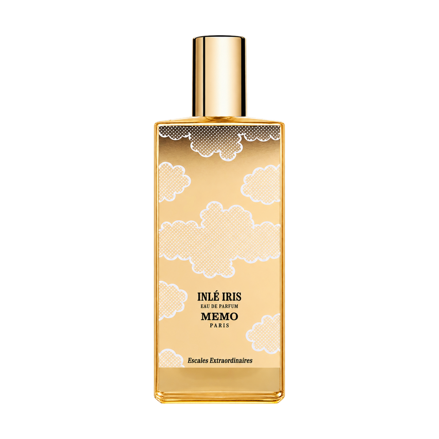Memo Paris Inlé Iris perfume bottle on transparent background