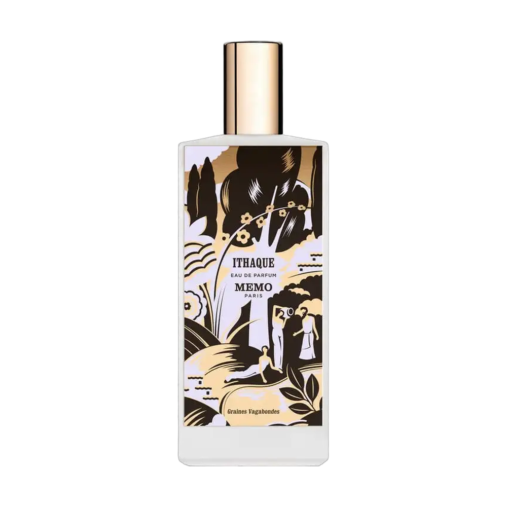 Memo Paris Ithaque perfume bottle on transparent background