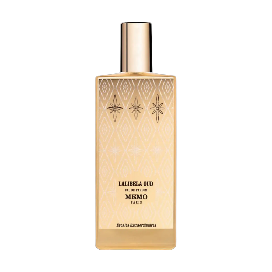 Memo Paris Lalibela Oud perfume bottle on transparent background