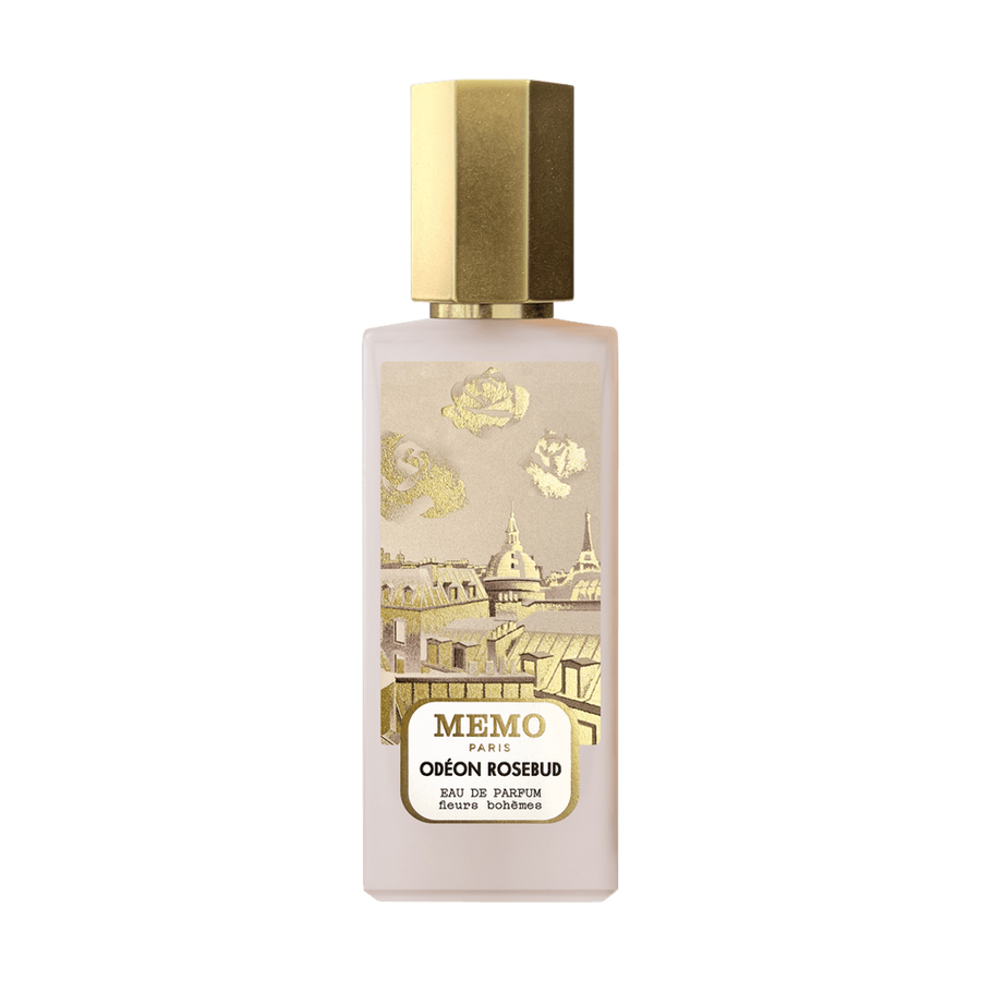 Memo Paris Odéon Rosebud perfume bottle on transparent background