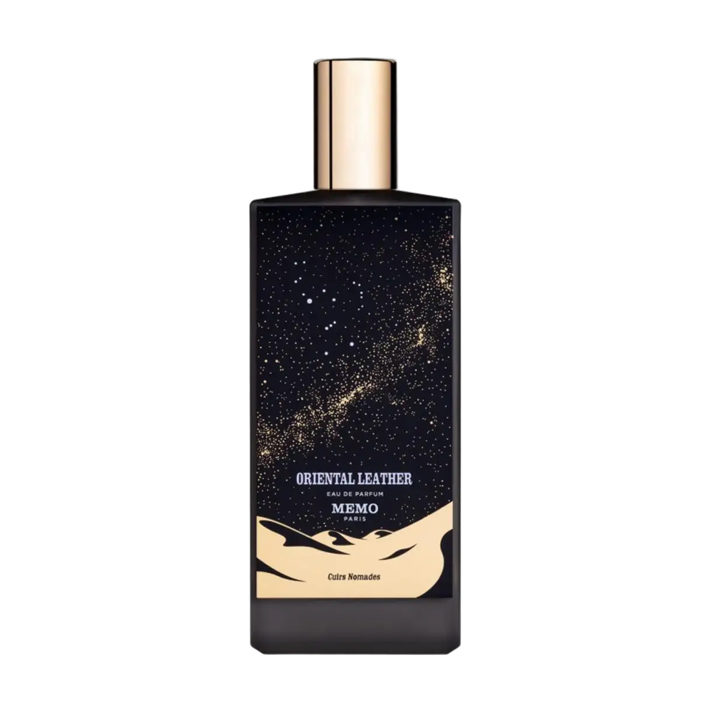 Memo Paris Oriental Leather perfume bottle on transparent background