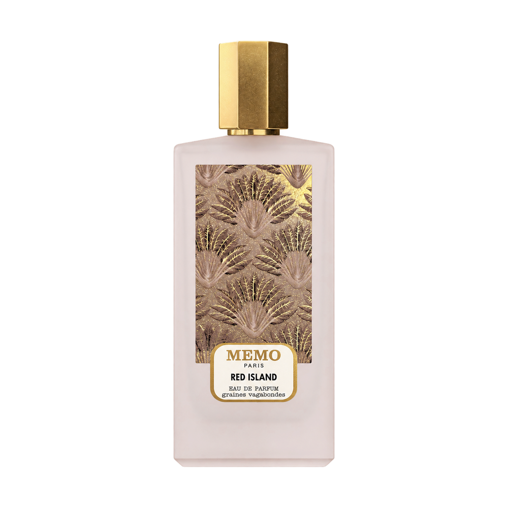 Memo Paris Red Island perfume bottle on transparent background