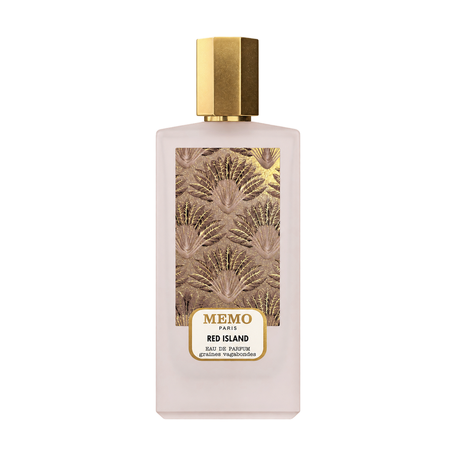 Memo Paris Red Island perfume bottle on transparent background