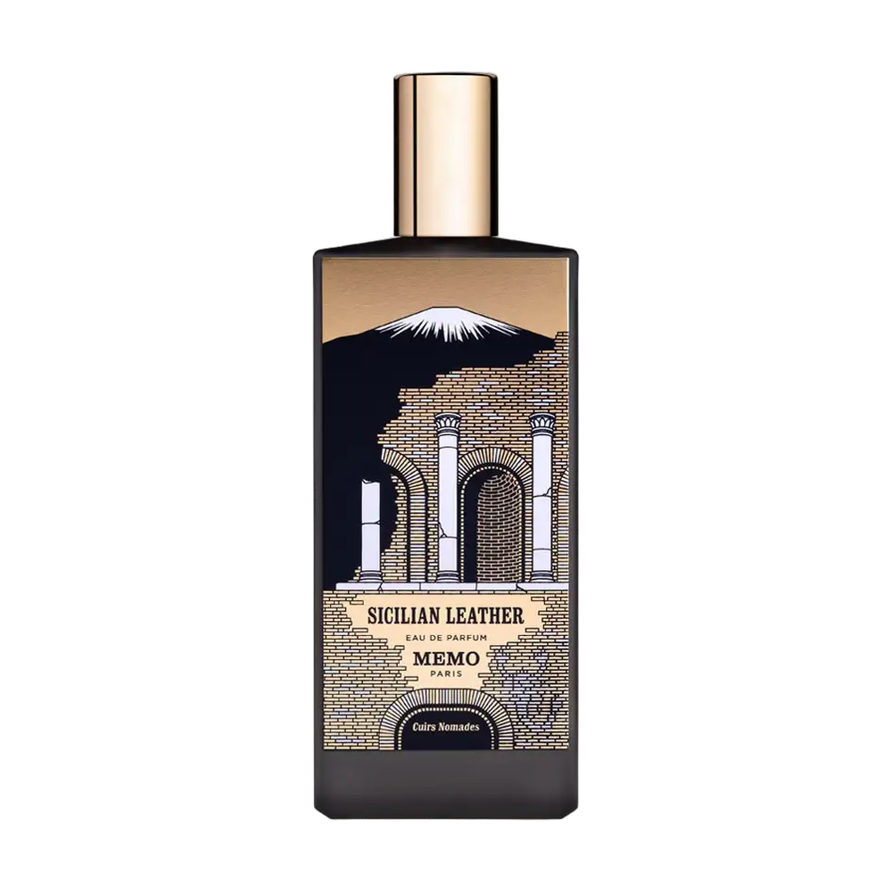 Memo Paris Sicilian Leather perfume bottle on transparent background