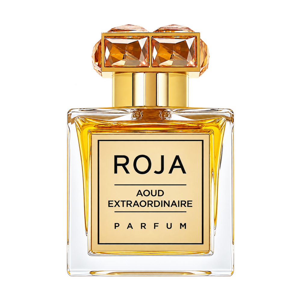 ROJA PARFUMS AOUD EXTRAORDINAIRE PARFUM 100ML — upright bottle on transparent background