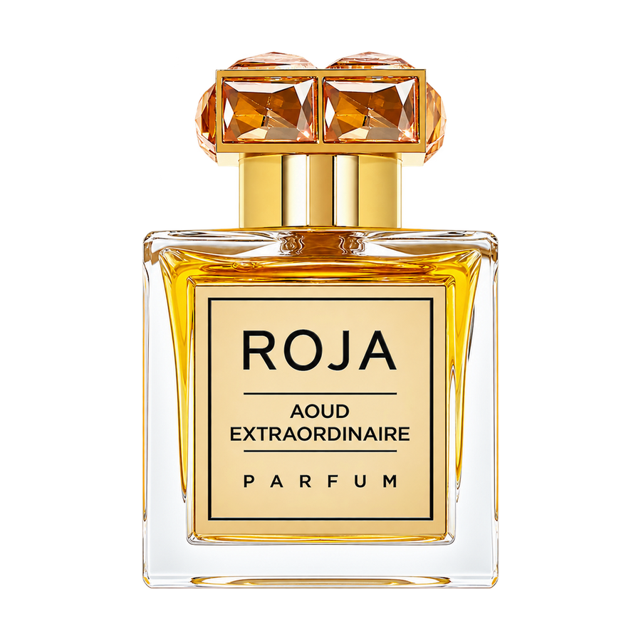ROJA PARFUMS AOUD EXTRAORDINAIRE PARFUM 100ML — upright bottle on transparent background