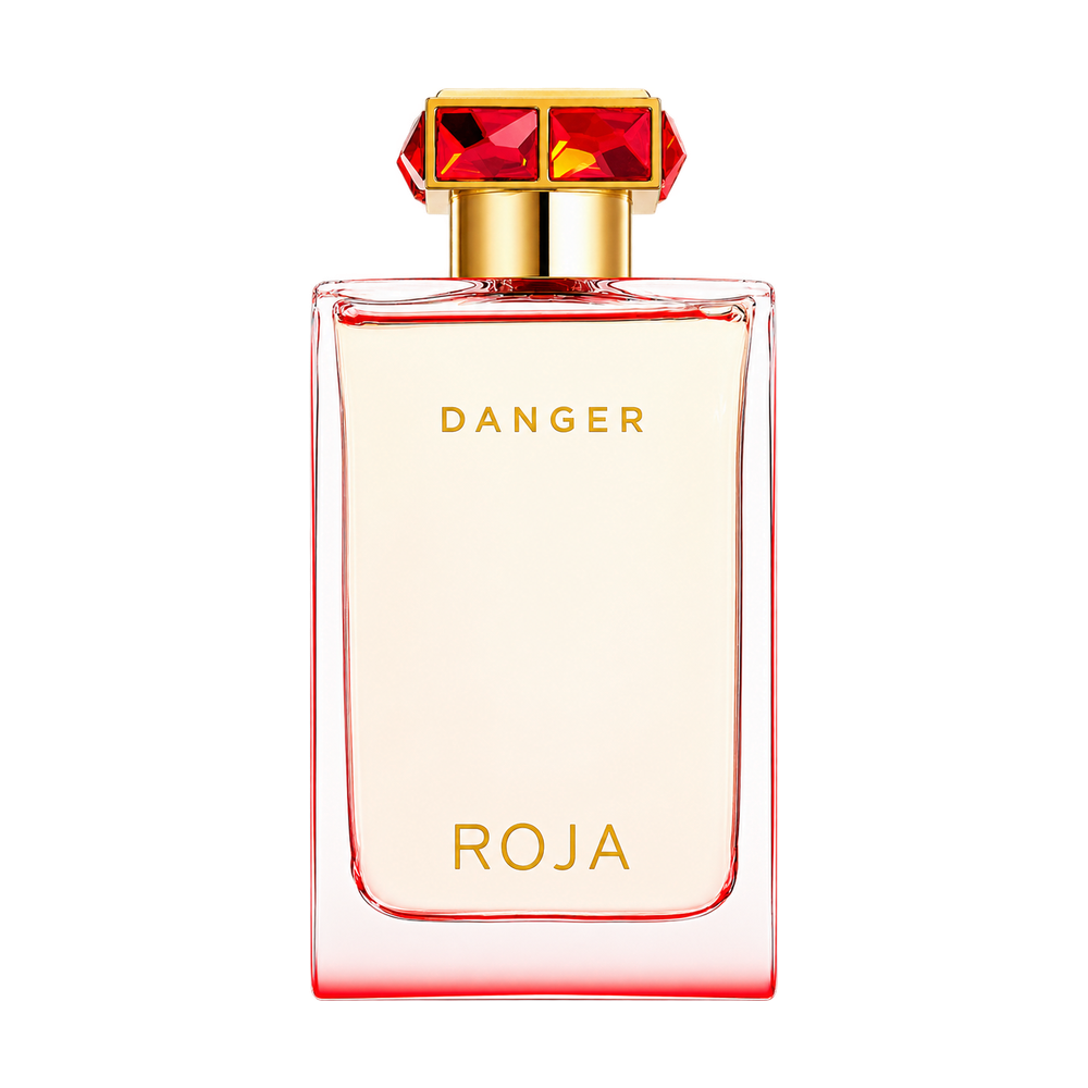 ROJA PARFUMS DANGER POUR FEMME EDP 75ML — upright bottle on transparent background