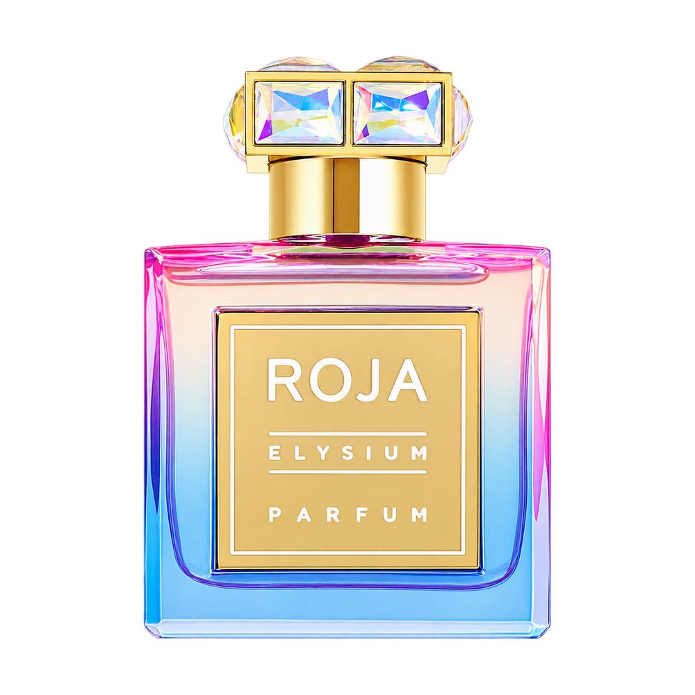 ROJA PARFUMS ELYSIUM POUR FEMME PARFUM 50ML — upright bottle on transparent background
