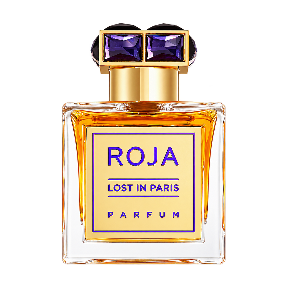 ROJA PARFUMS LOST IN PARIS PARFUM 100ML — upright bottle on transparent background