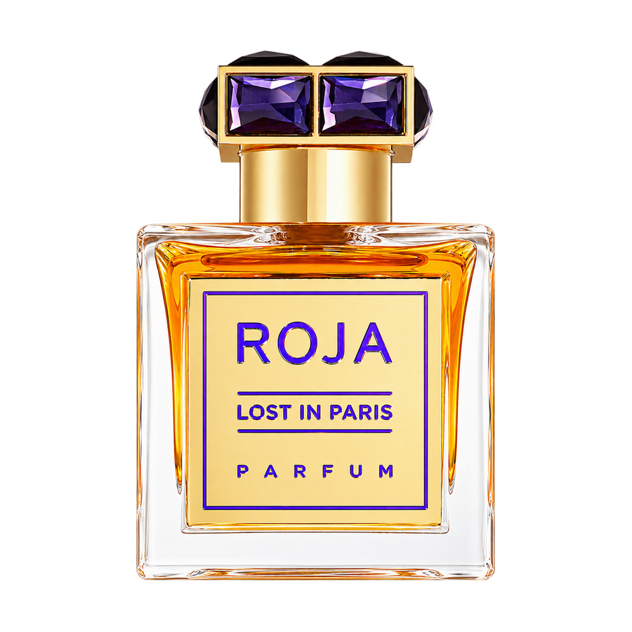 ROJA PARFUMS LOST IN PARIS PARFUM 100ML — upright bottle on transparent background